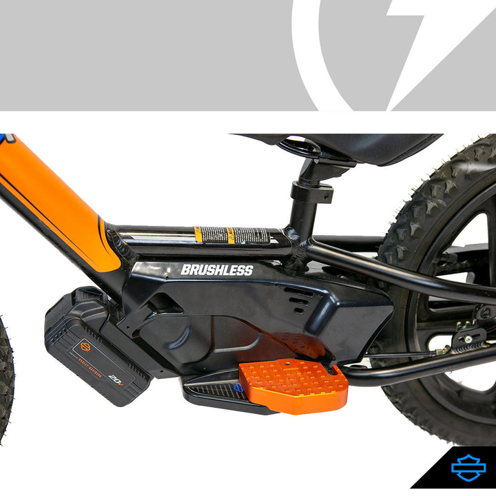 EXTENDED FOOTREST - ORANGE  12/16EDRIVE